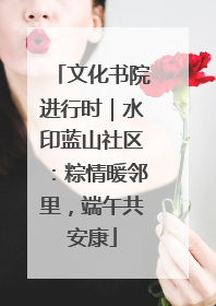 文化书院进行时｜水印蓝山社区：粽情暖邻里，端午共安康